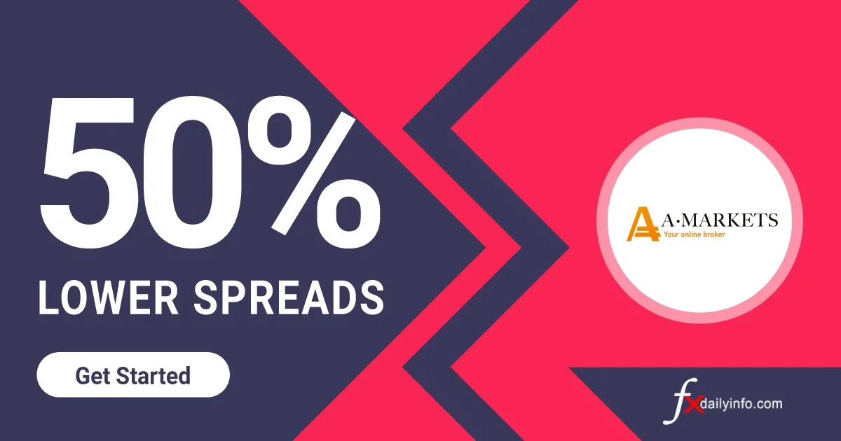 AMarkets Online Broker 50% Lower Spreads