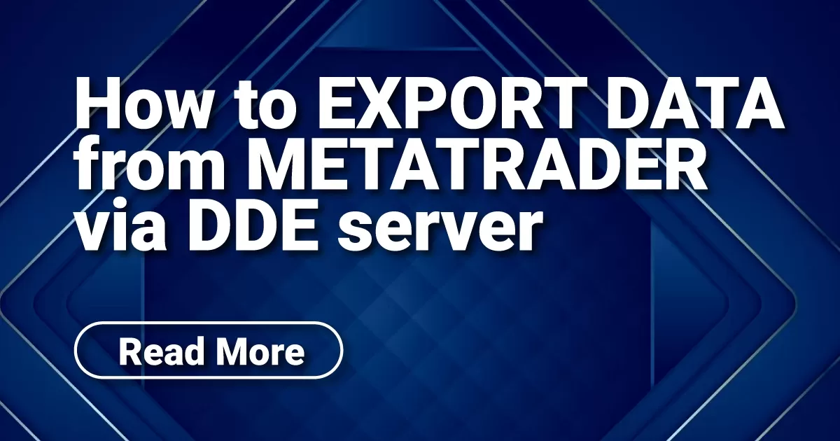 How to Export Data from Metatrader via DDE server